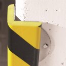 Knuffi Typ H+ Gelb Schwarz Eckschutz mit Edelstahlverstärkung zum Aufschrauben 0,5 Meter